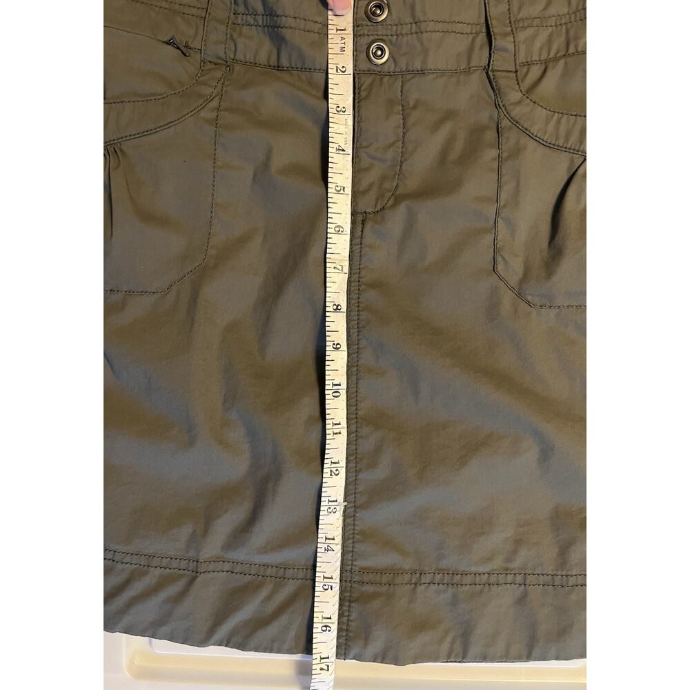 Rei Womens Green A-Line Embroidered Skirt Size 6 Pockets Outdoor Camping Hiking - Picture 11 of 11